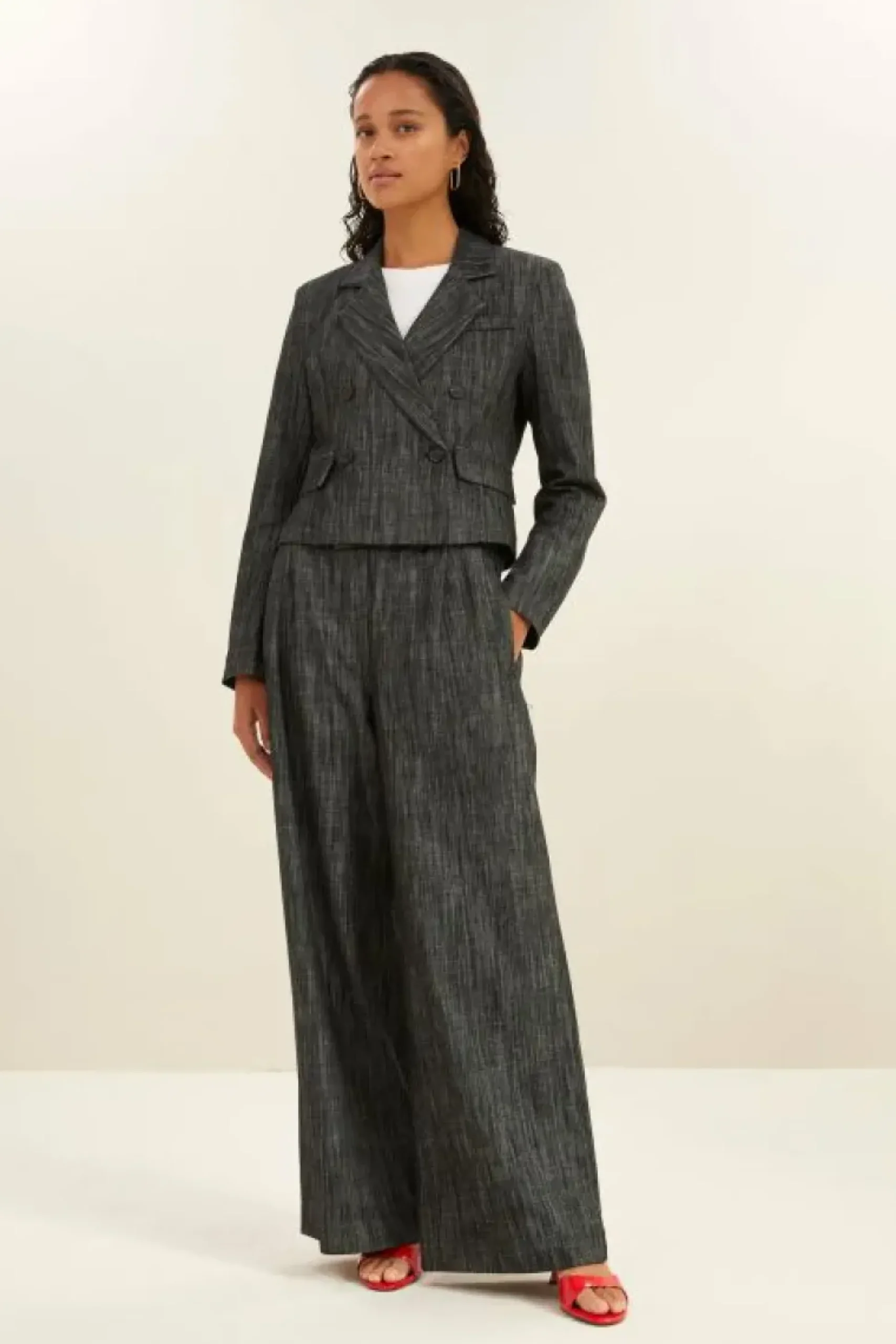 Jassen*By bar adina twill blazer | jet black
