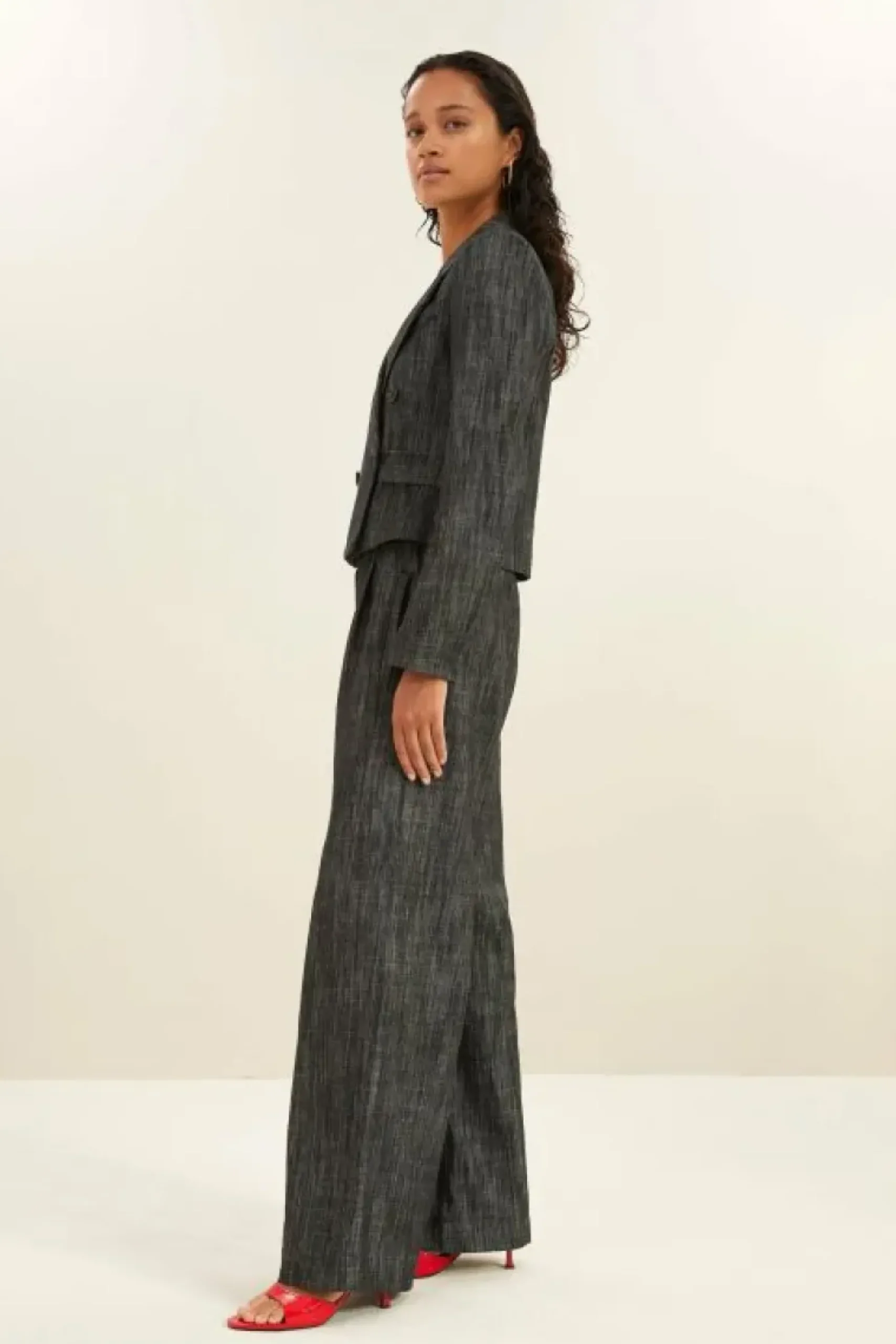 Jassen*By bar adina twill blazer | jet black