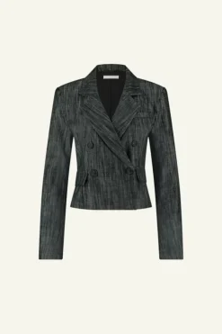 Jassen*By bar adina twill blazer | jet black