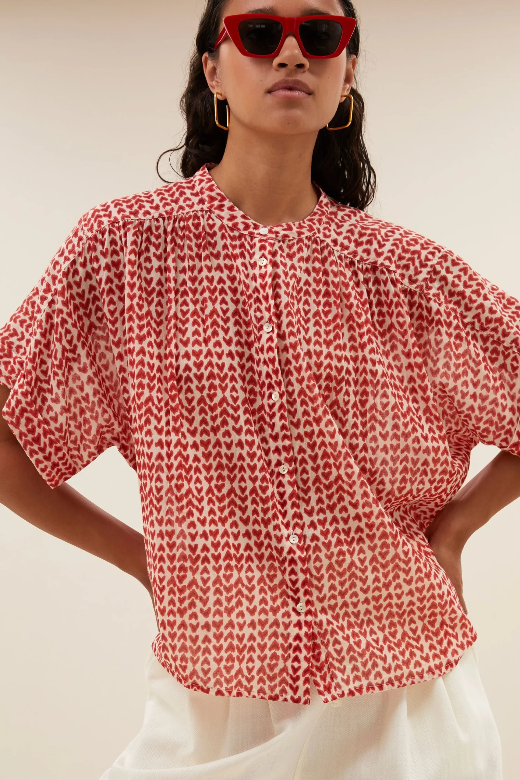 Blouses*By bar alex love blouse | love print