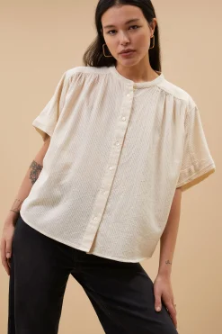 Blouses*By bar alex rib blouse | off white