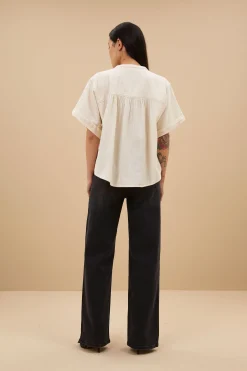 Blouses*By bar alex rib blouse | off white