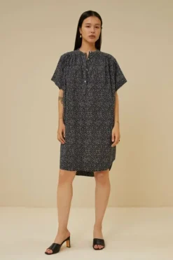 Jurken*By bar amber paper dress | paper print