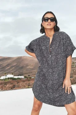 Jurken*By bar amber paper dress | paper print