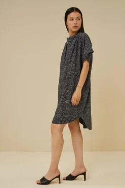 Jurken*By bar amber paper dress | paper print
