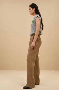 Broeken*By bar amie lurex pants | gold