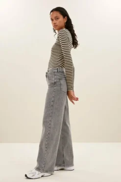 Tops & Shirts*By bar basic ls stripe top | chalk