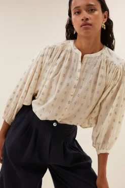 Blouses*By bar becky dali blouse | dali blue