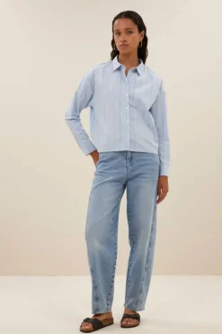 Jeans|Broeken*By bar begum denim pants | light denim