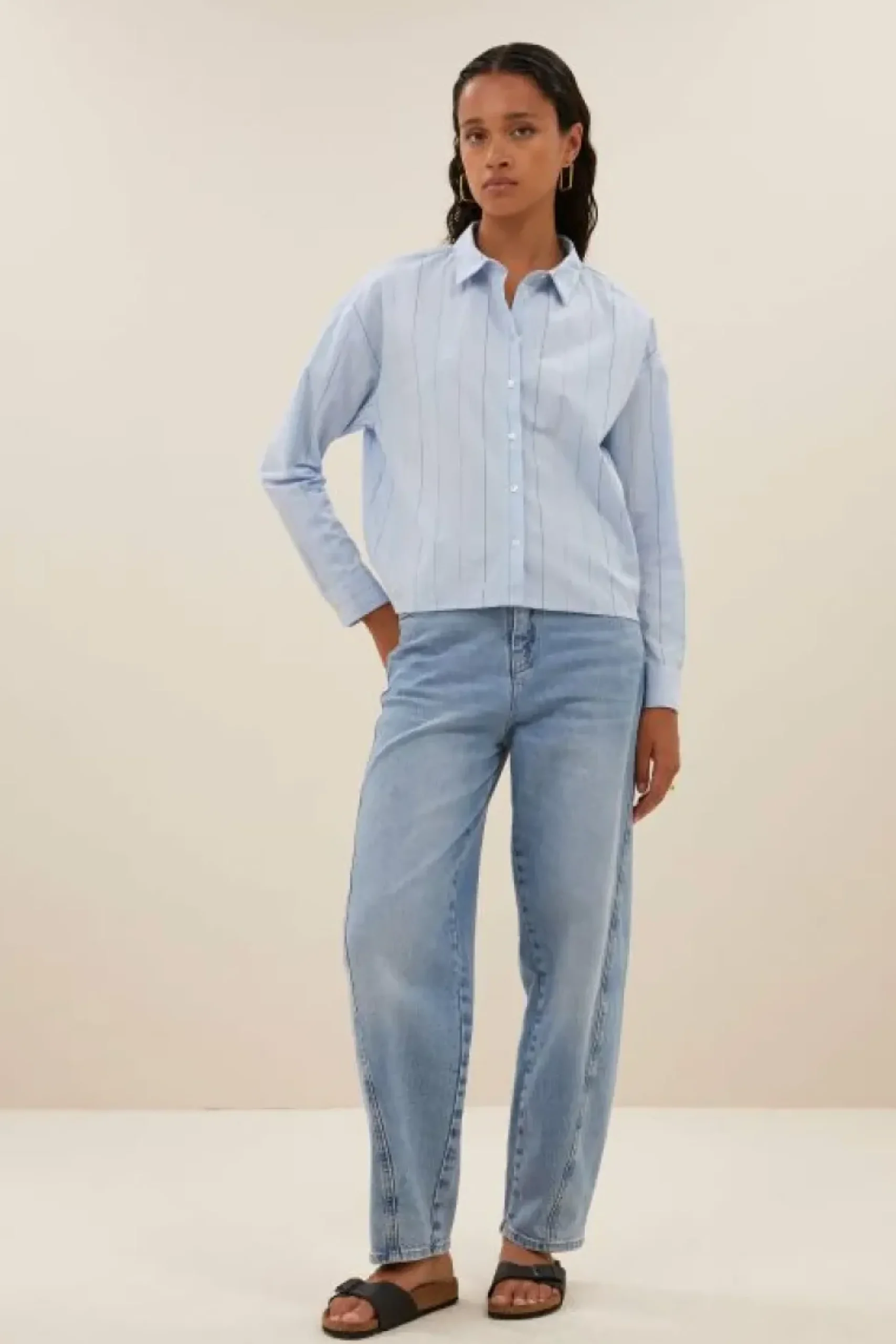 Jeans|Broeken*By bar begum denim pants | light denim