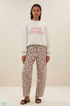 Jeans|Broeken*By bar begum pink cheetah pants | pink cheetah print