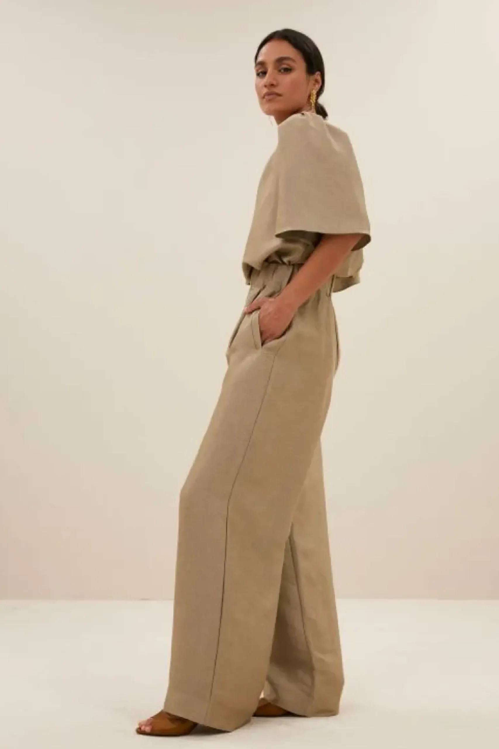Broeken*By bar benji gloss pants | gold