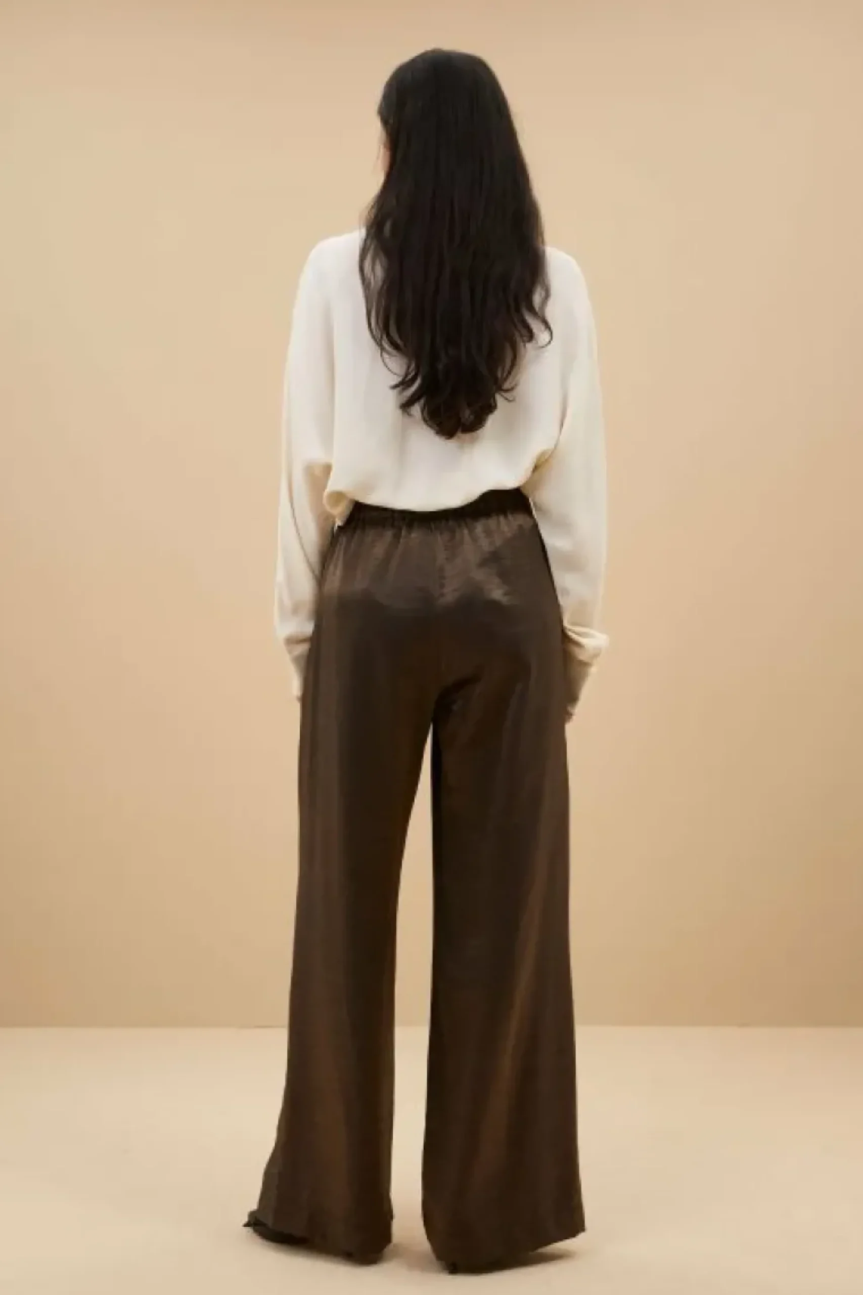 Broeken*By bar benji metallic pants | bronze