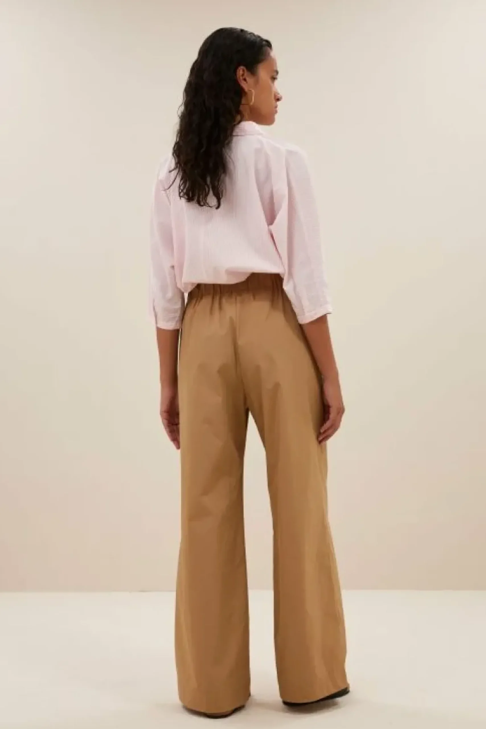 Broeken*By bar benji poplin pants | camel