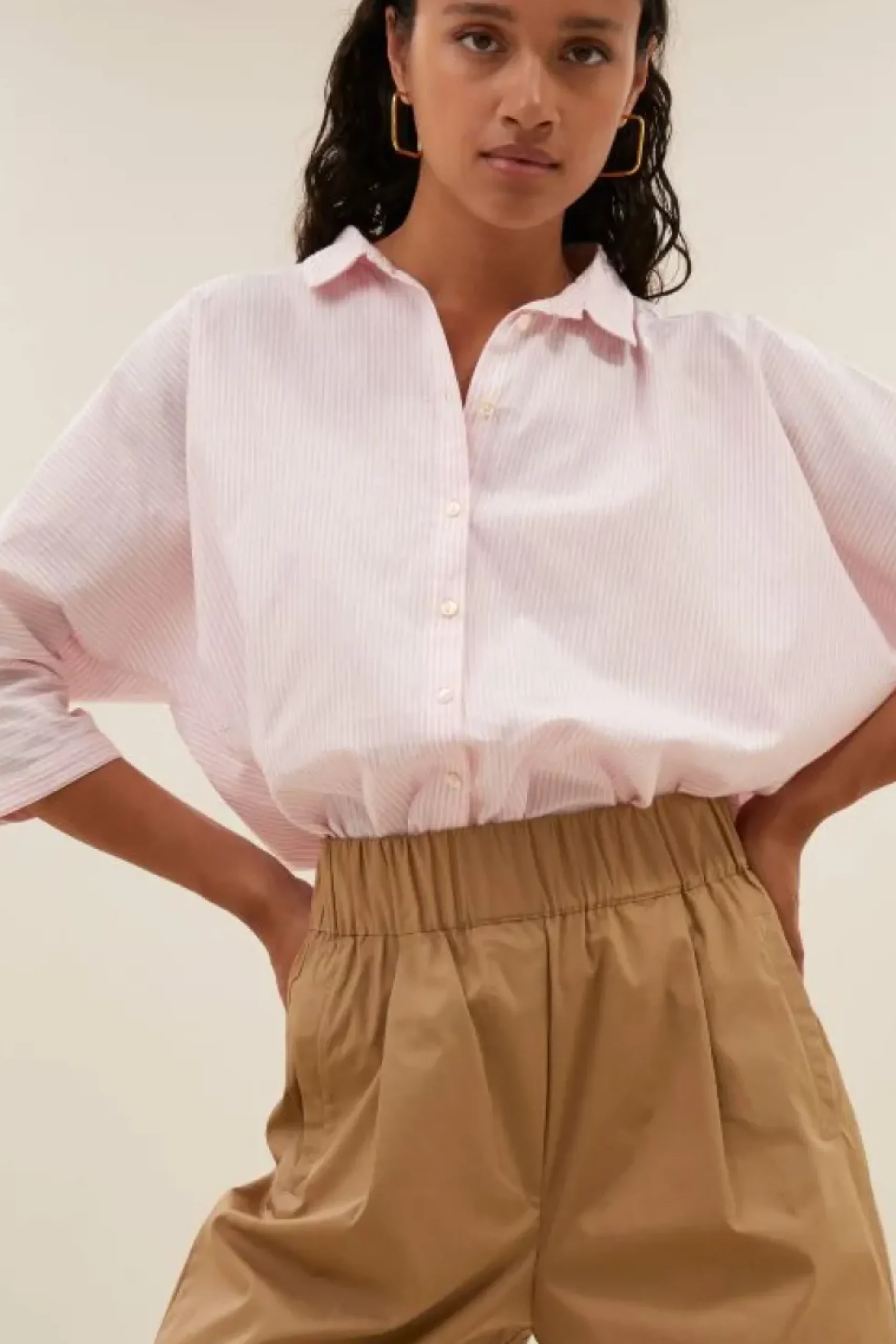 Broeken*By bar benji poplin pants | camel