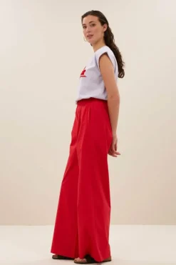 Broeken*By bar benji poplin pants | lipstick