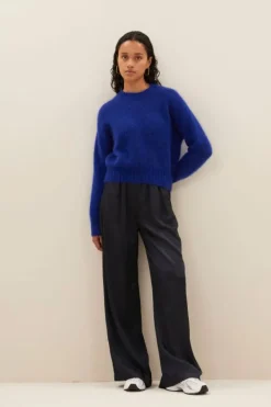 Broeken*By bar benji satin pants | midnight