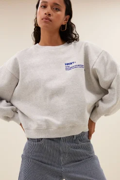 Sweaters|Truien*By bar bibi heavy sweater | light grey melee