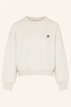 Sweaters|Truien*By bar bibi logo sweater | oyster melee