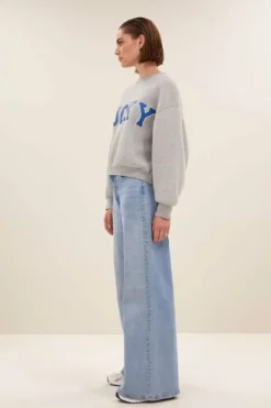 Sweaters|Truien*By bar bibi lucky sparkle sweater | grey melee