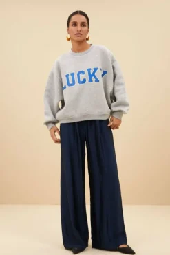 Sweaters|Truien*By bar bibi lucky sparkle sweater | grey melee
