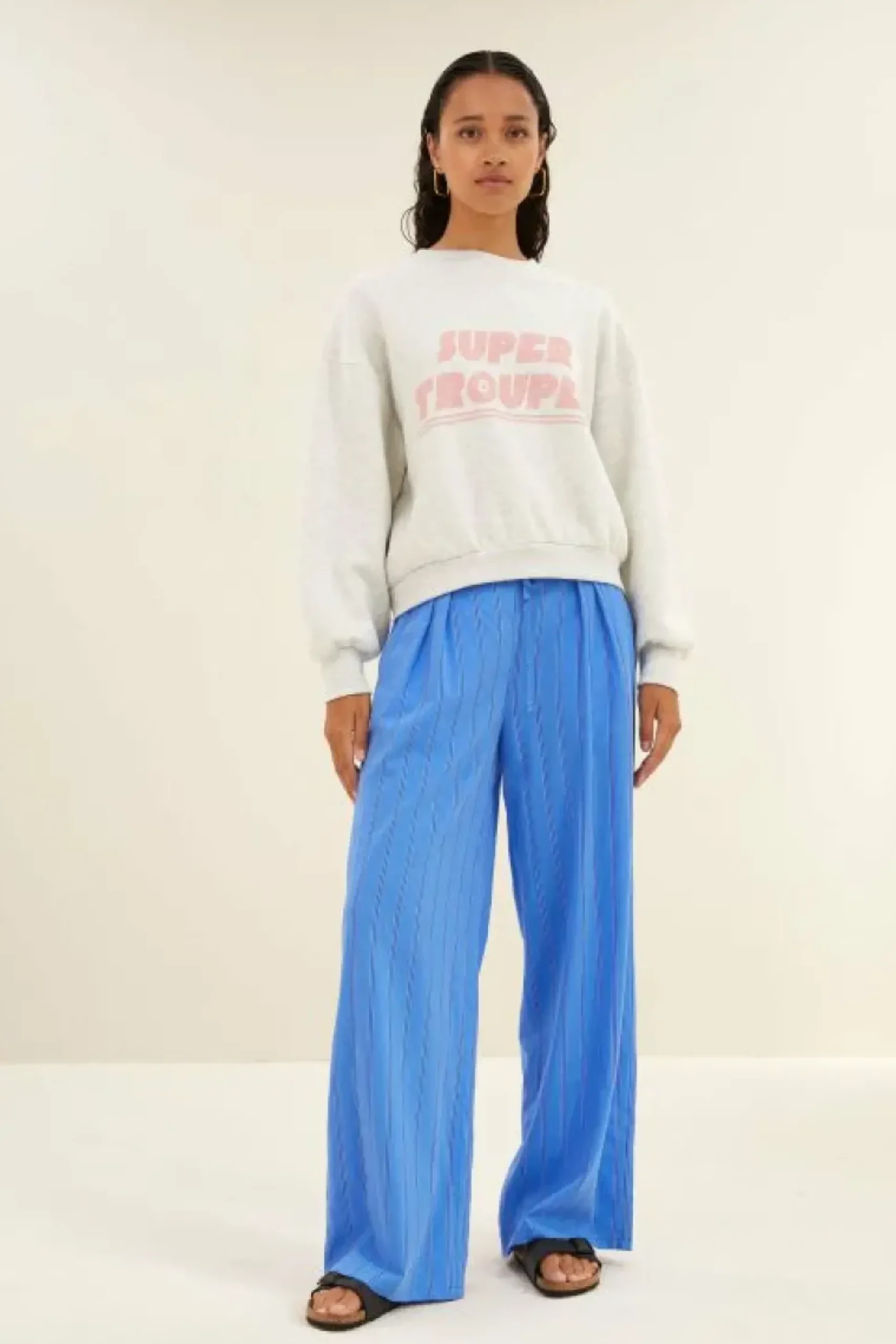 Sweaters|Truien*By bar bibi trouper sweater | light grey melee