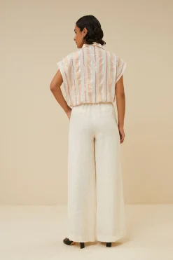 Blouses*By bar bieke gloss stripe blouse | pastel gloss stripe