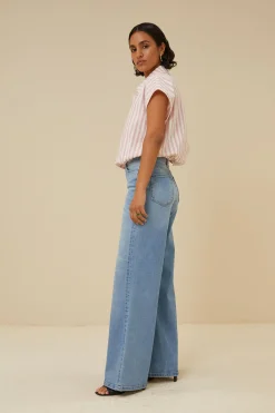 Blouses*By bar bieke linen stripe blouse | bubblegum
