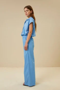 Blouses*By bar bieke poplin blouse | aquarius