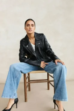 Jassen*By bar biker jacket | black