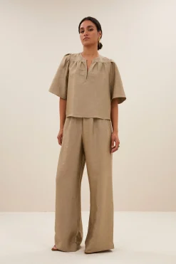 Blouses*By bar blake gloss blouse | gold