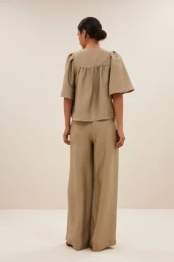 Blouses*By bar blake gloss blouse | gold