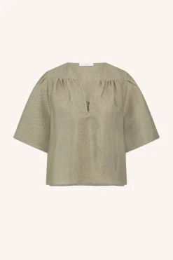 Blouses*By bar blake gloss blouse | gold
