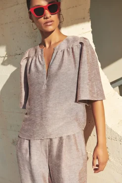 Blouses*By bar blake gloss blouse | mellow rose