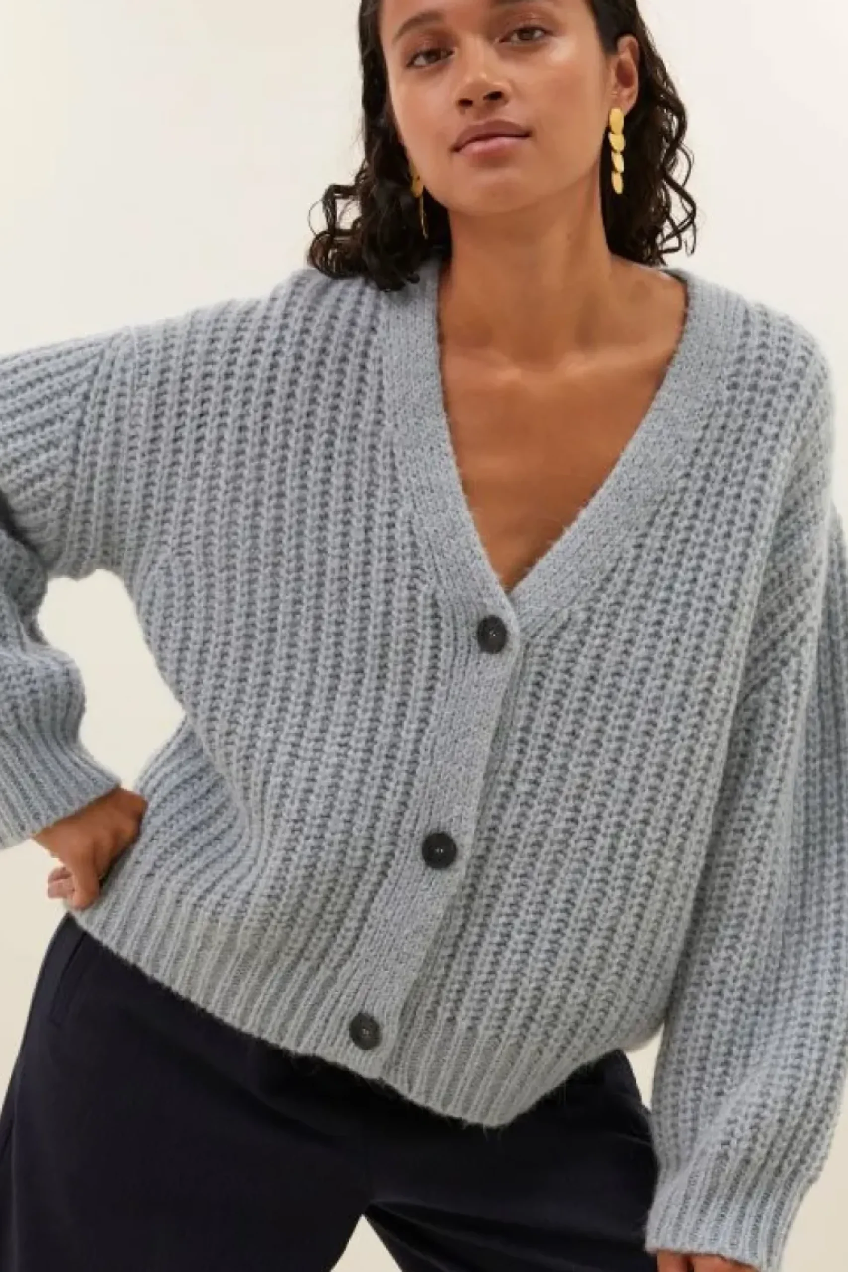 Vesten*By bar bobbi cardigan | steel blue
