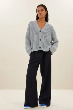 Vesten*By bar bobbi cardigan | steel blue