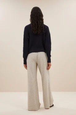 Truien*By bar boxy beau cotton pullover | midnight