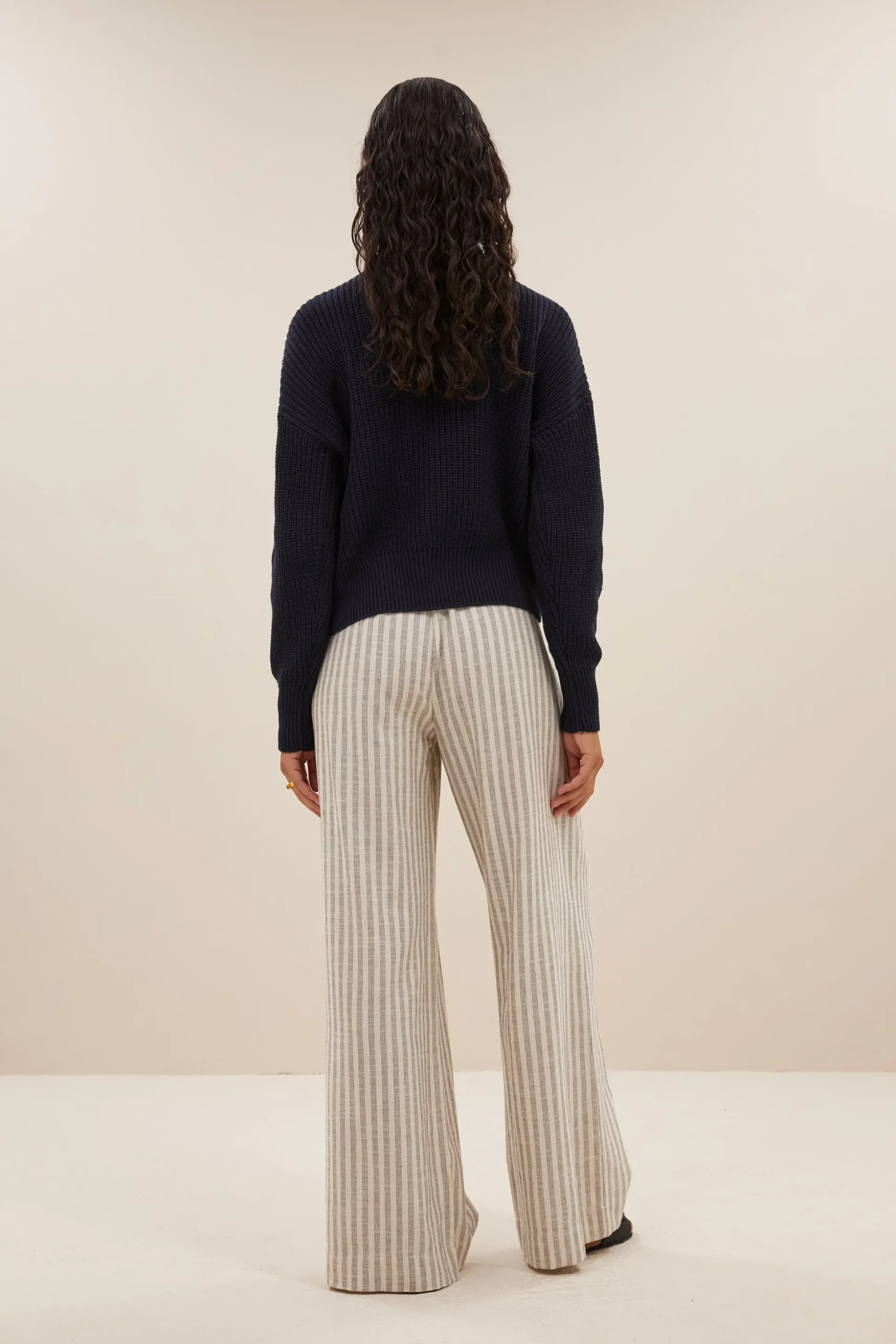 Truien*By bar boxy beau cotton pullover | midnight