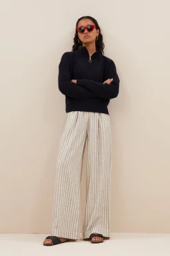 Truien*By bar boxy beau cotton pullover | midnight