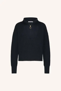 Truien*By bar boxy beau cotton pullover | midnight