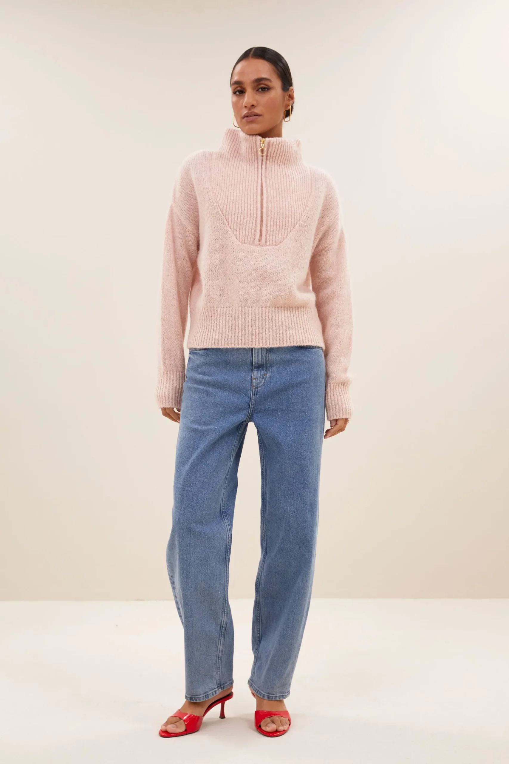 Truien*By bar boxy beau pullover | light pink