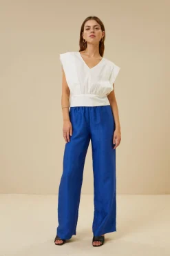 Blouses*By bar cathy poplin blouse | white
