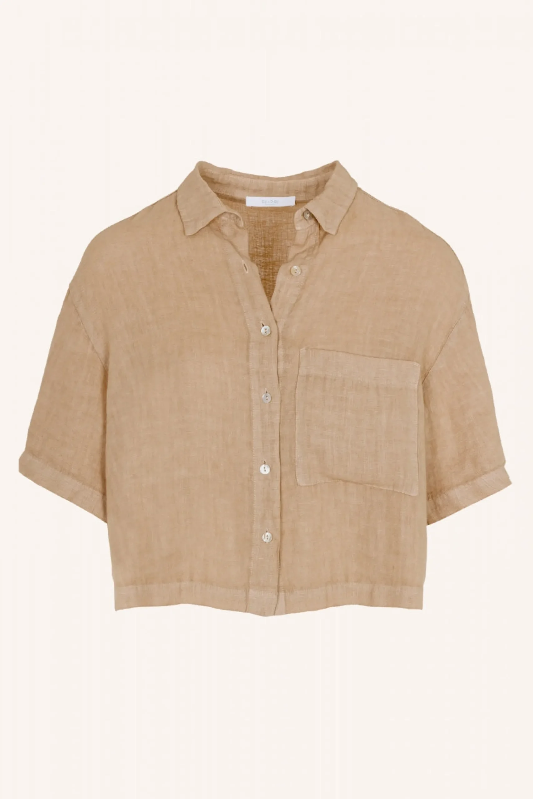 Blouses*By bar cris linen blouse | latte
