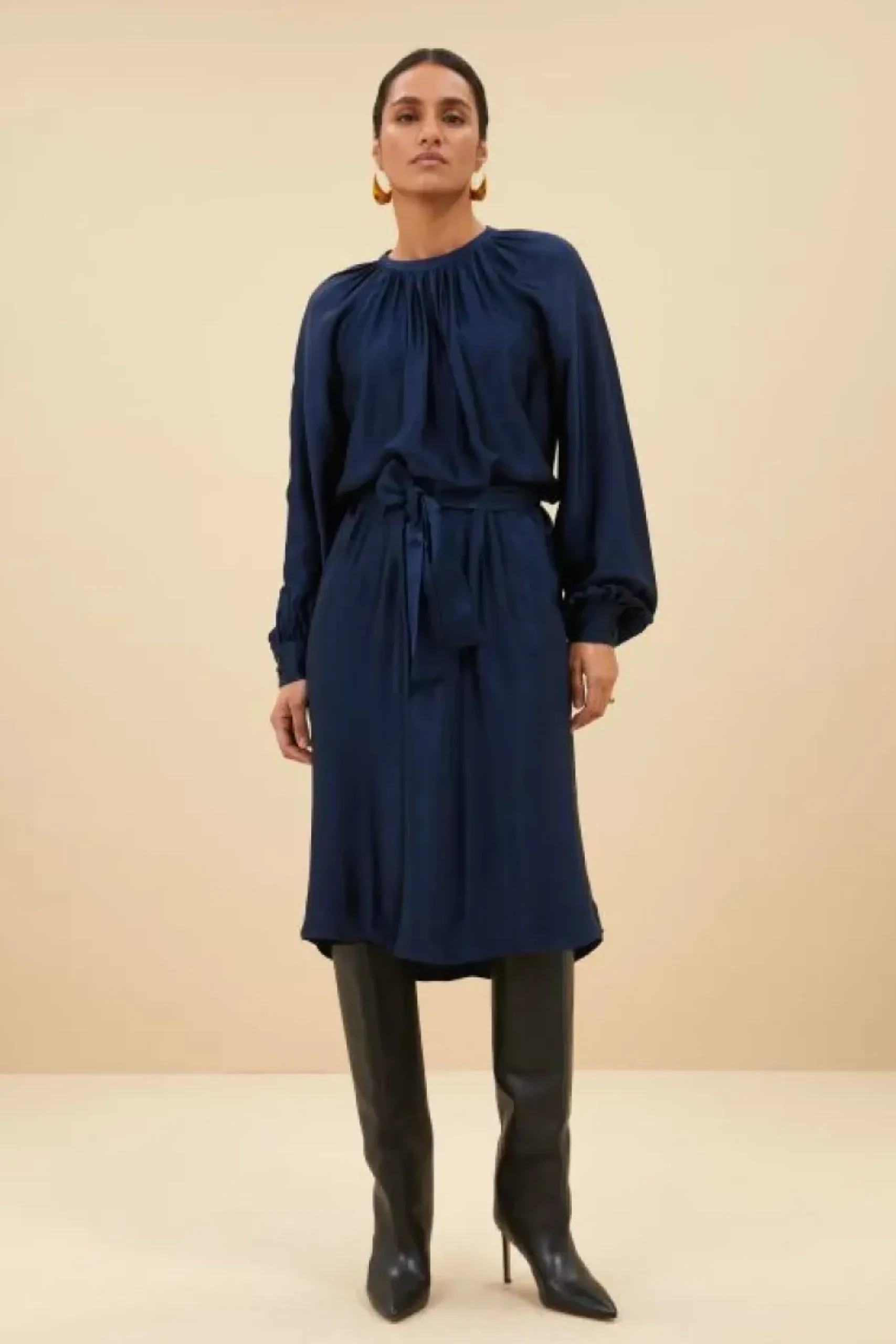 Jurken*By bar dae gloss stripe dress | blue nights