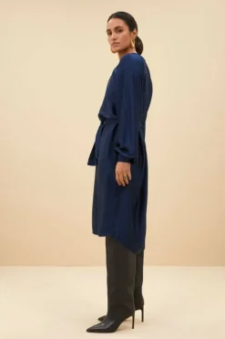 Jurken*By bar dae gloss stripe dress | blue nights