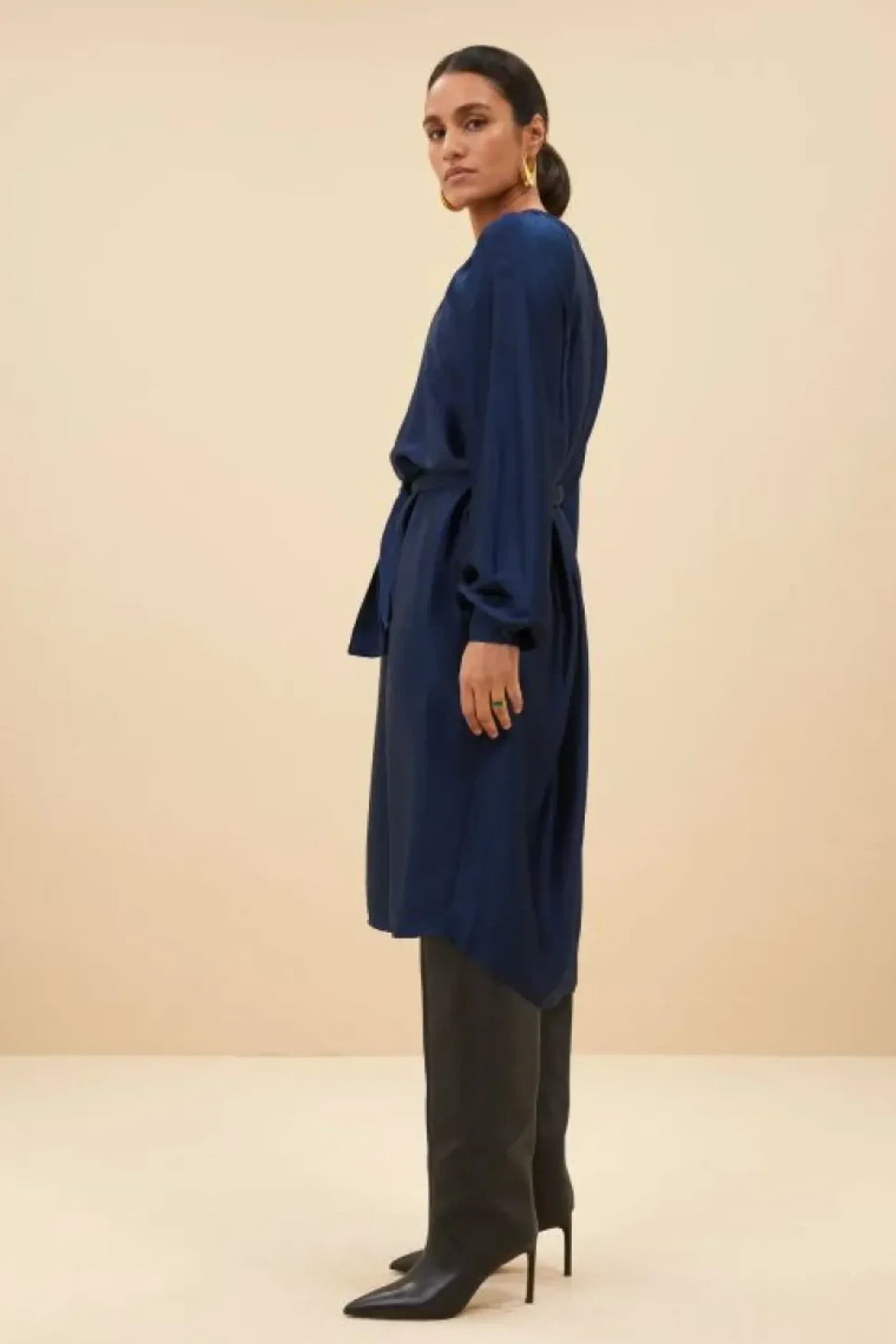 Jurken*By bar dae gloss stripe dress | blue nights