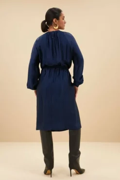 Jurken*By bar dae gloss stripe dress | blue nights