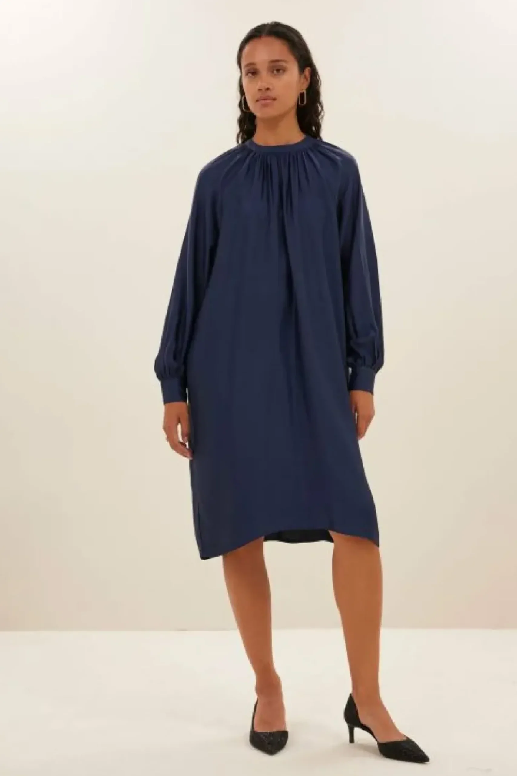 Jurken*By bar dae gloss stripe dress | blue nights
