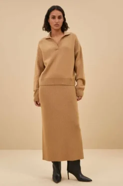Rokken*By bar dex skirt | camel