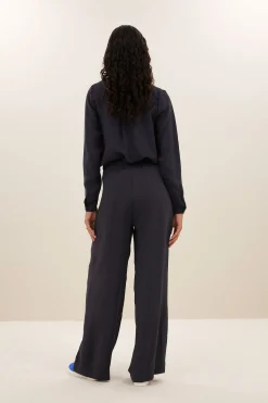 Blouses*By bar donna satin stripe blouse | graphite